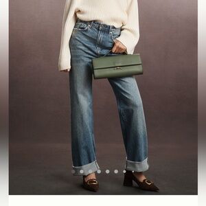 The Austyn High-Rise Cuffed Wide-Leg Jeans by Pilcro (Anthropologie)